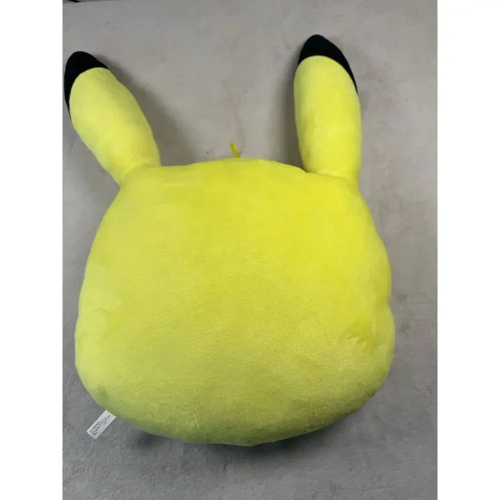 Pokemon Pikachu Winking Face Plush Pillow 20” Toy Factory Yellow Stuffed Toy